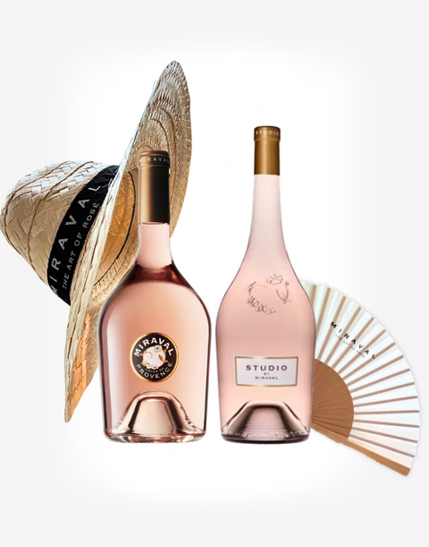 Studio by Miraval a Miraval Rosé + klobúk a vejár