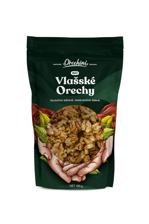 BIO slovenské Vlašské orechy  lúpané 450g
