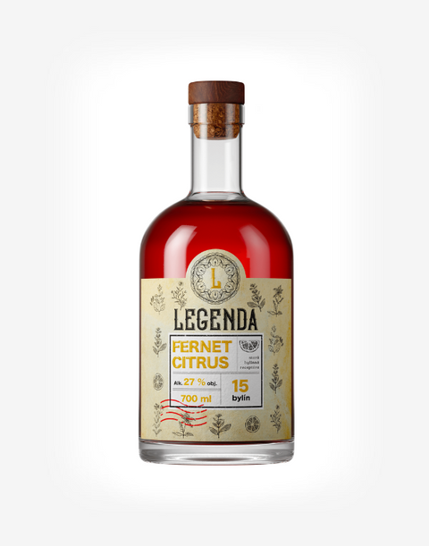 Fernet Citrus Legenda 27% 0,7 l