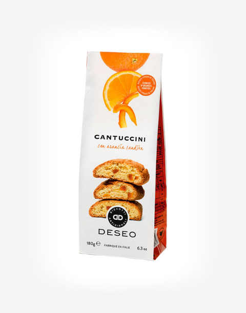 Cantuccini s kúskami kandizovaných pomarančov 180 g