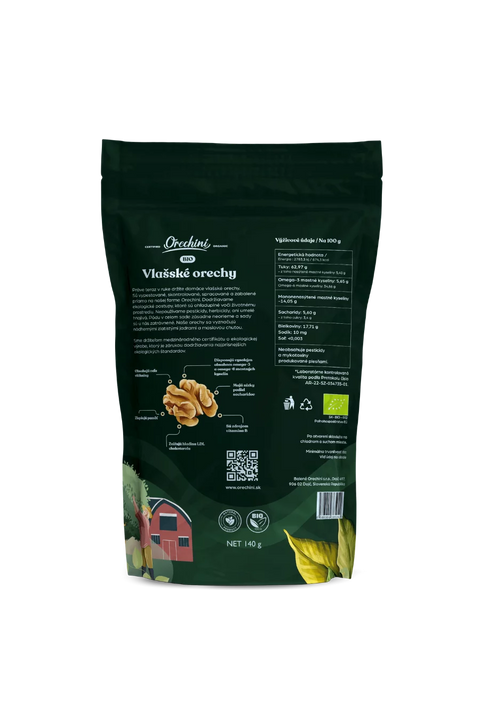BIO slovenské Vlašské orechy  lúpané 140g