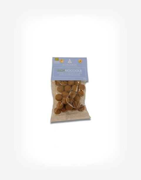 BIO lieskovce z Piemontu v mliečnej čokoláde 50g