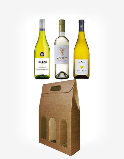 Sauvignony troch kontinentov v štýlovom balení 3fl.