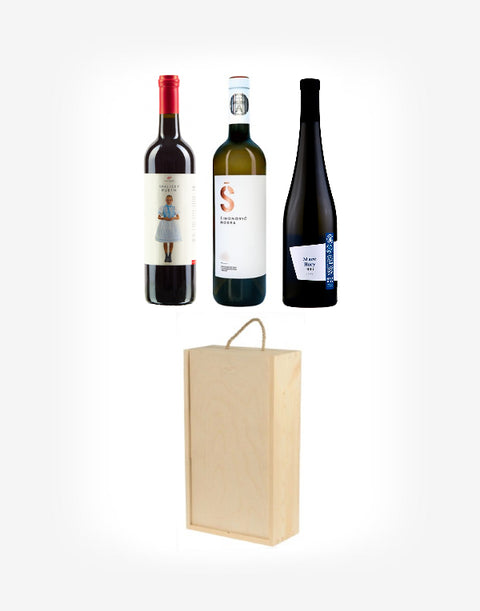 Slovenské cuvée 3fl. v drevenom boxe