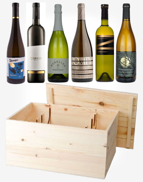 Slovenské Chardonnay 6fl. v drevenom boxe