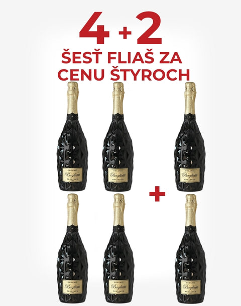 Prosecco Organic DOC extra dry 4+2 zadarmo
