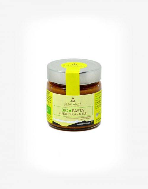 BIO 100% Piemonte lieskovcový krém sladený medom 190g